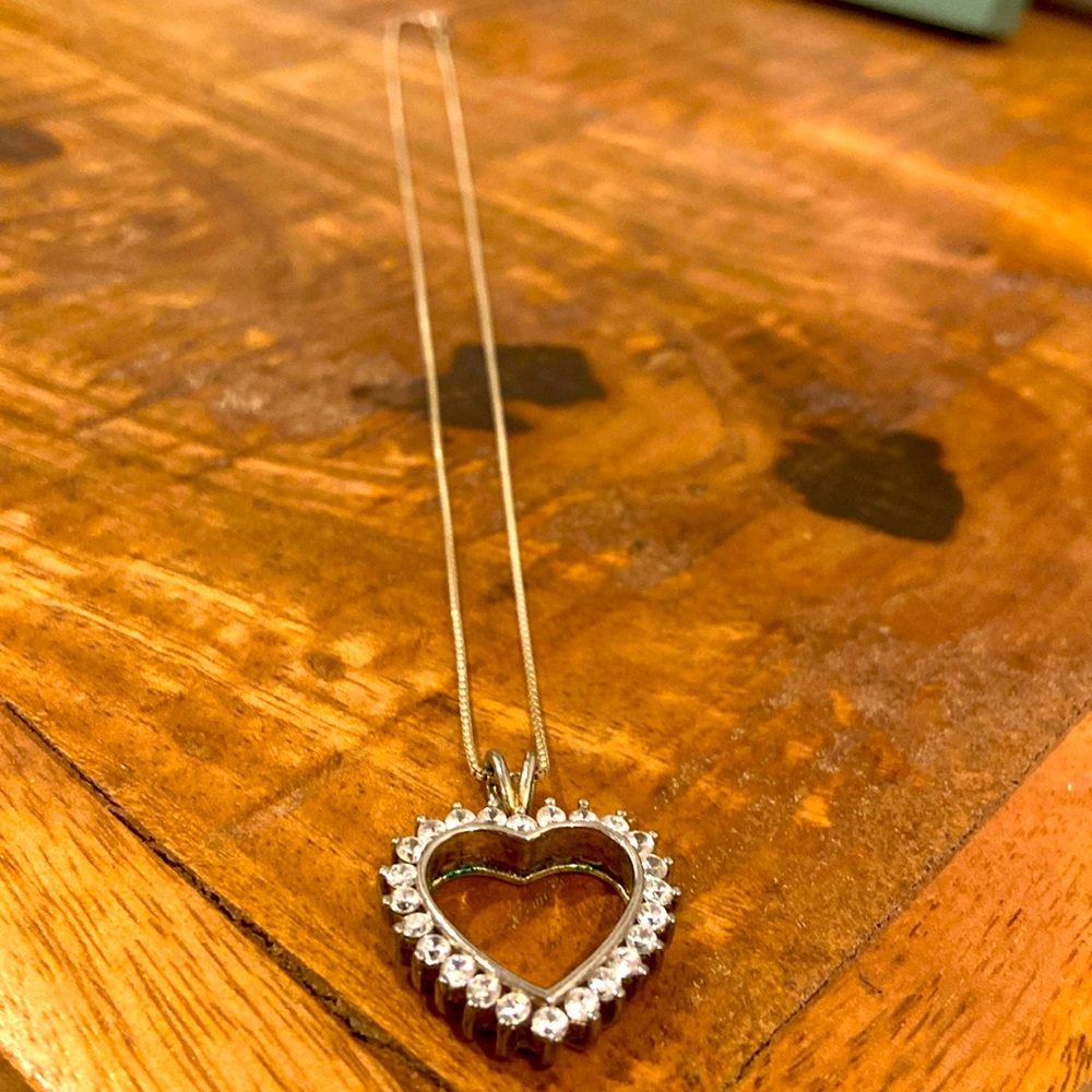 Silver heart pendant